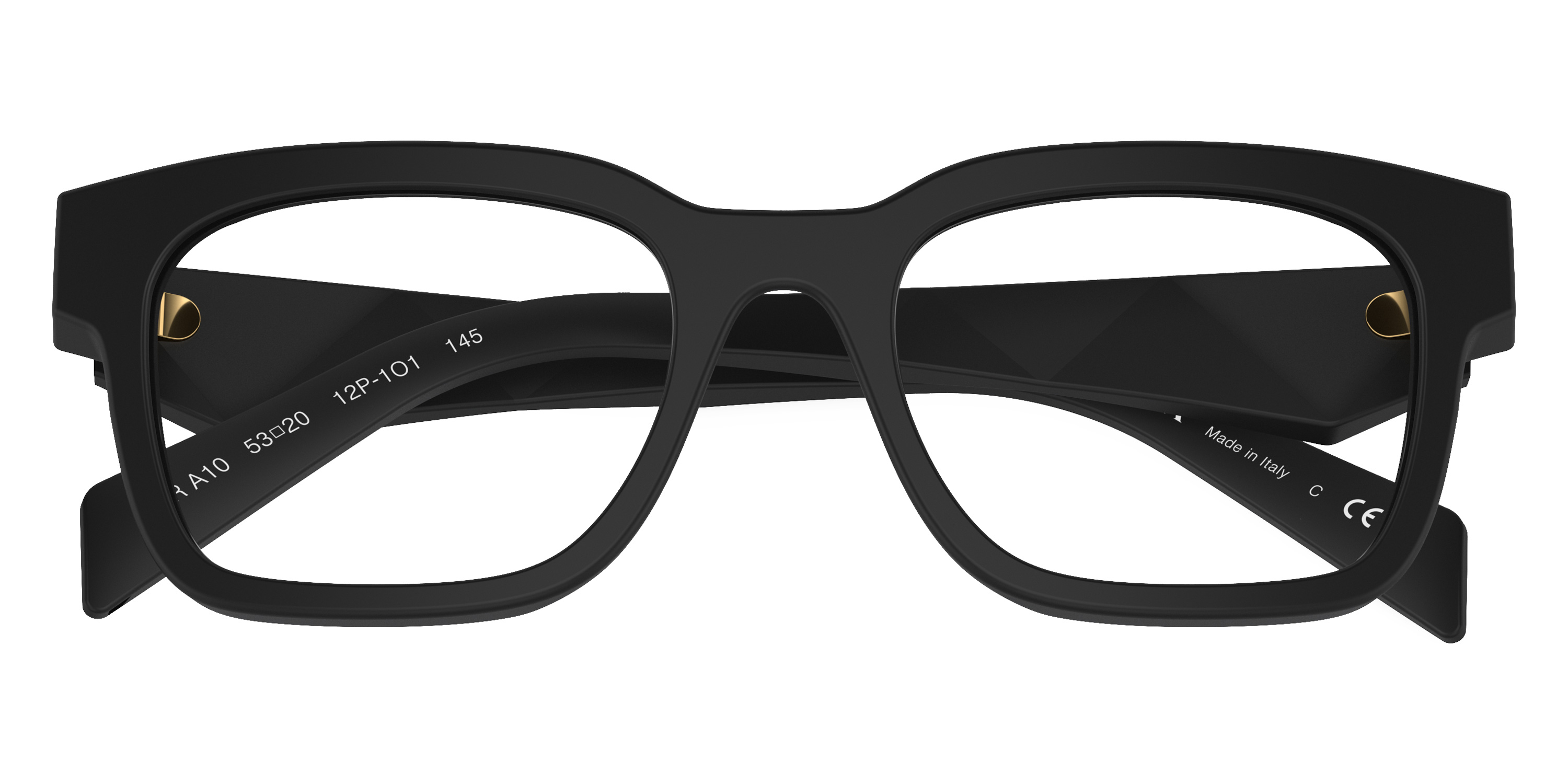 Color: Matte Black (12P1O1) - Prada PRA10V12P1O153