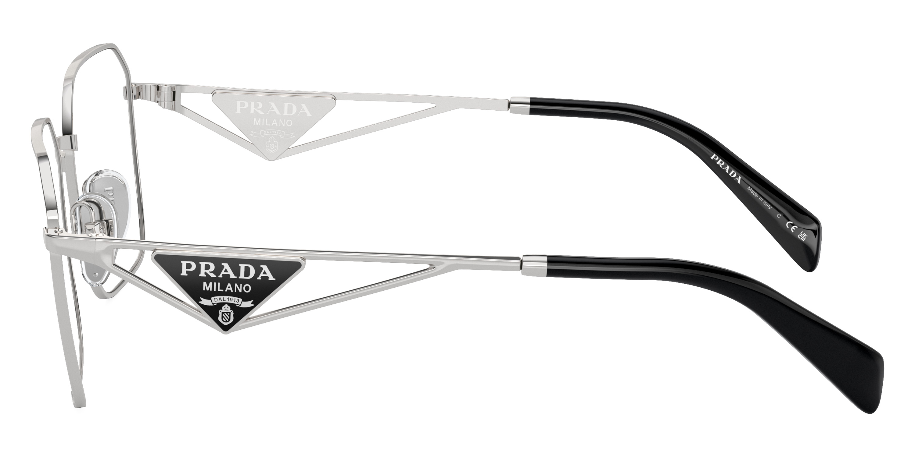 Color: Silver (1BC1O1) - Prada PRA51V1BC1O155