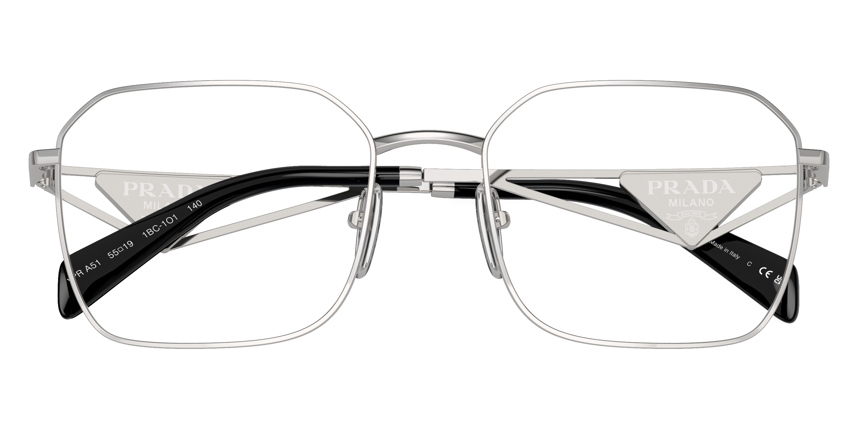 Color: Silver (1BC1O1) - Prada PRA51V1BC1O155
