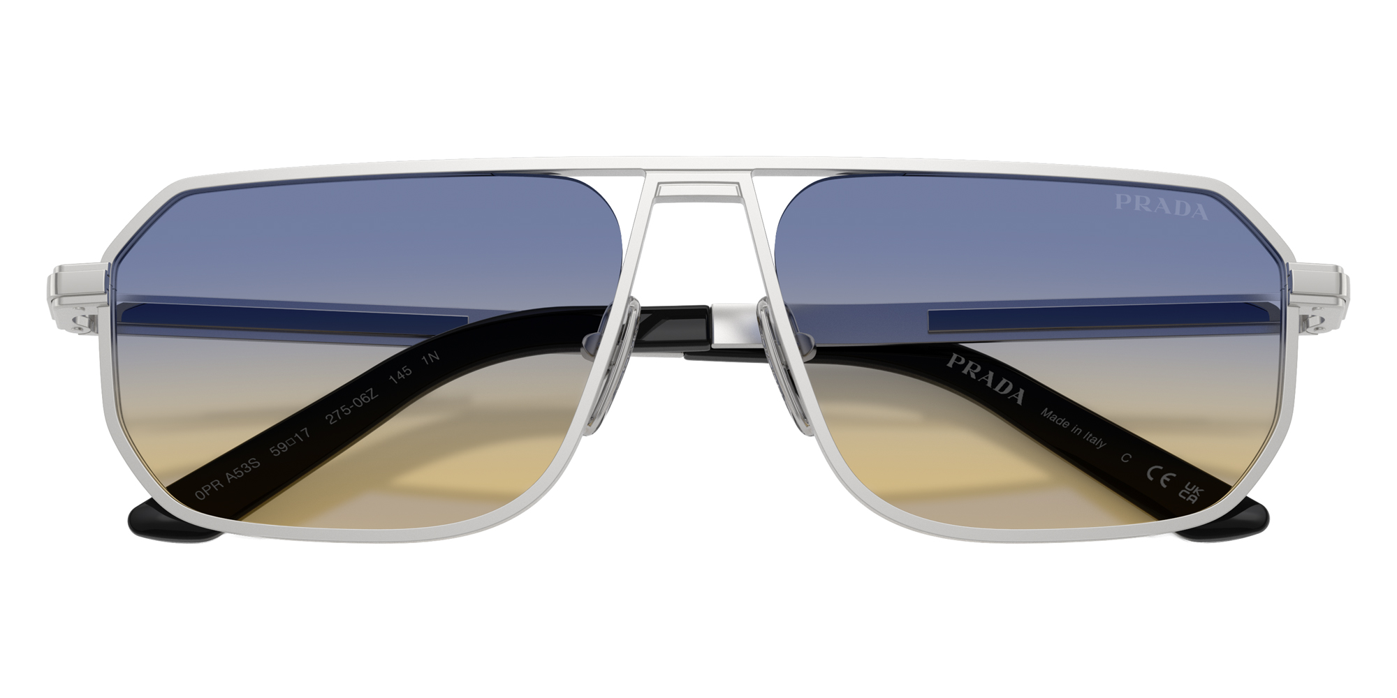 Color: Matte Silver (27506Z) - Prada PRA53S27506Z59