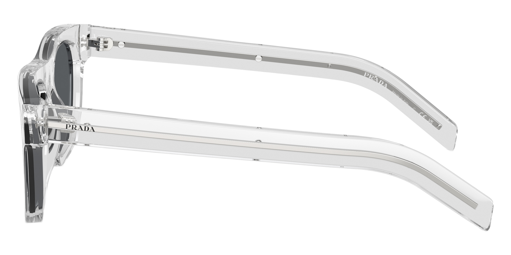 Color: Transparent Gray (12R07T) - Prada PRB12S12R07T55