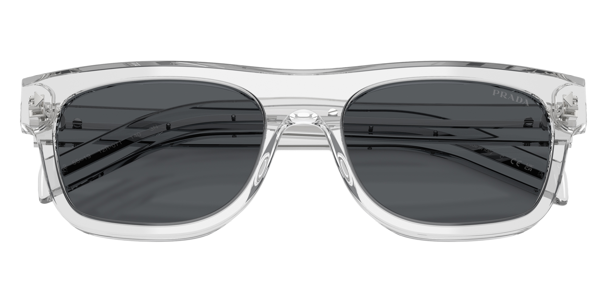 Color: Transparent Gray (12R07T) - Prada PRB12S12R07T55