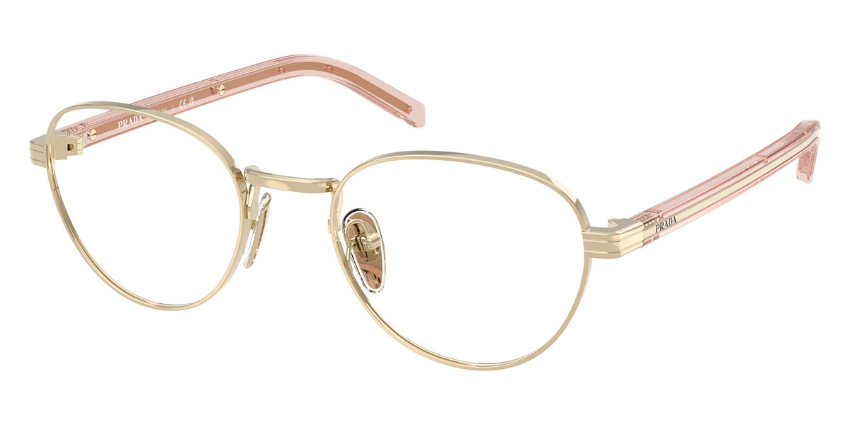 Color: Pale Gold/Transparent Peach Pink (ACX1O1) - Prada PRB53VACX1O149