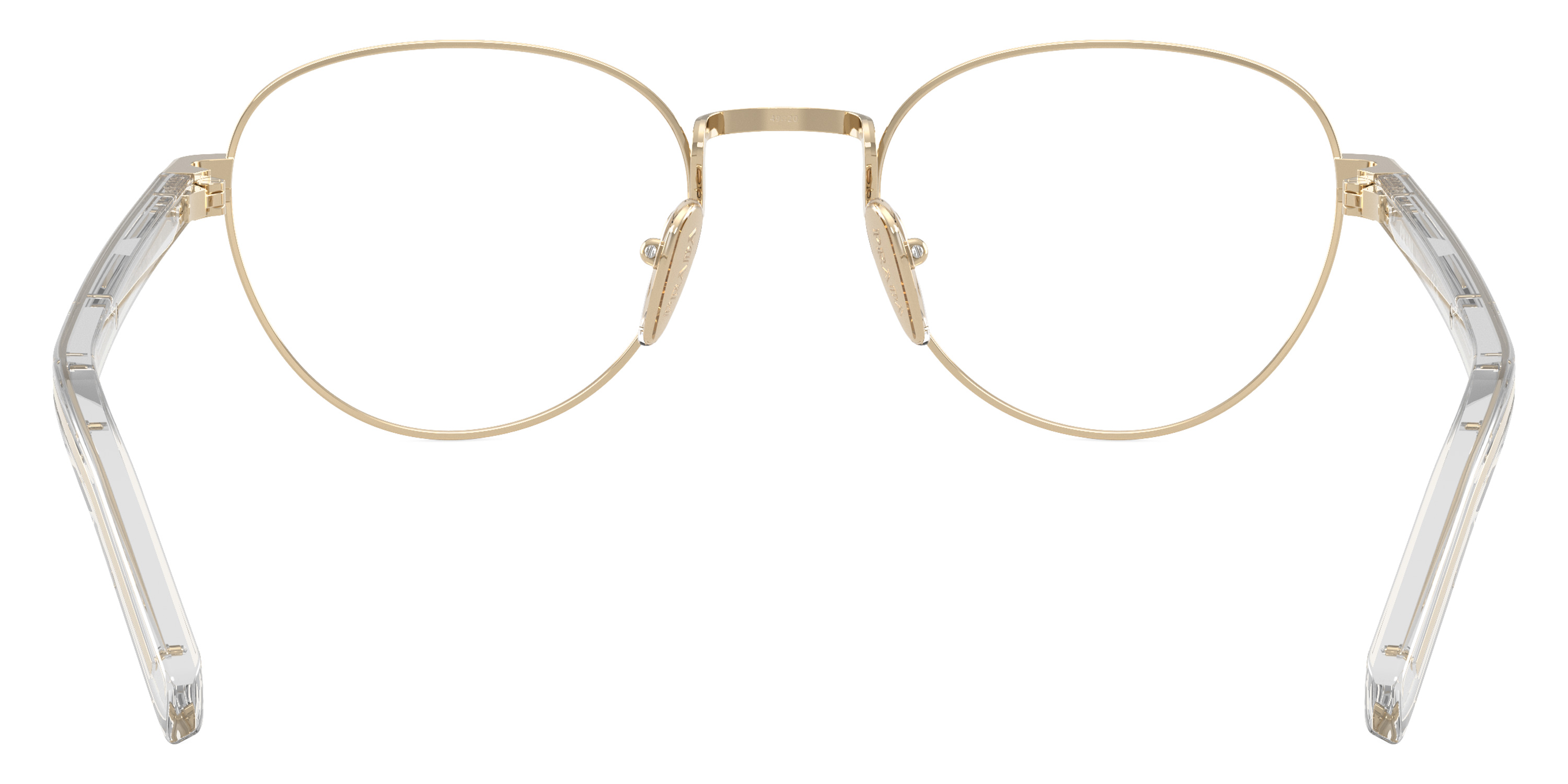 Color: Pale Gold/Transparent Gray (ZVN1O1) - Prada PRB53VZVN1O149