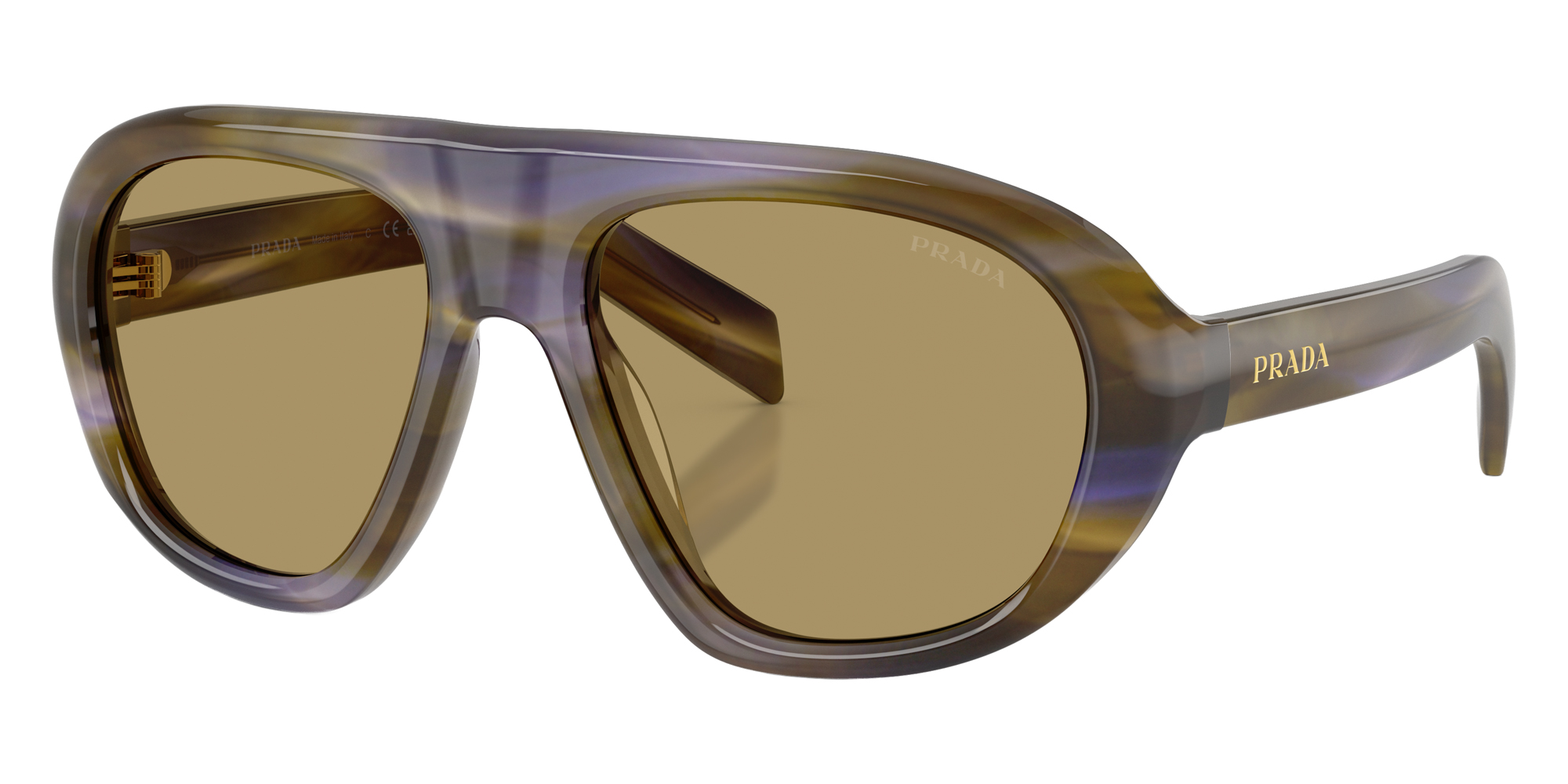 Color: Striped Laguna (23G70G) - Prada PRC05S23G70G57