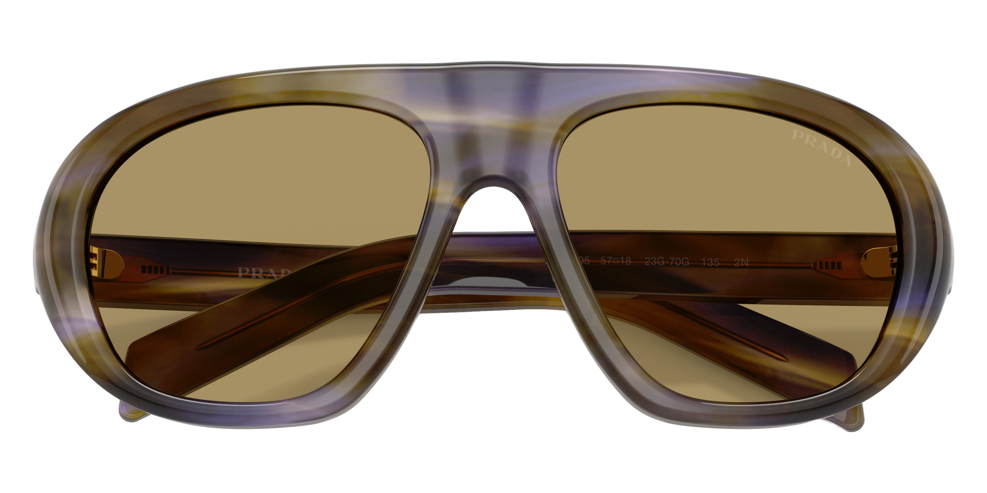 Color: Striped Laguna (23G70G) - Prada PRC05S23G70G57