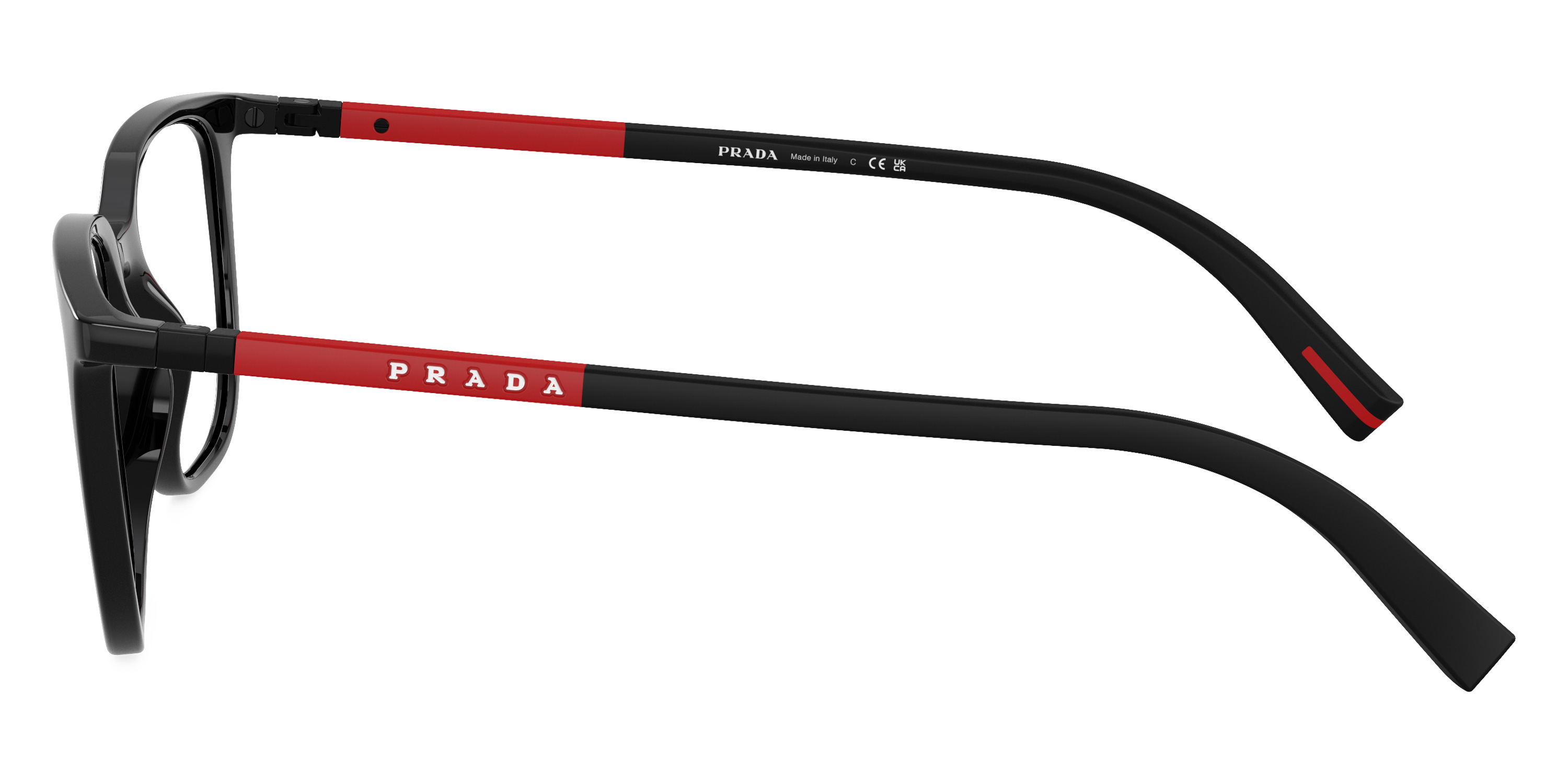 Color: Black/Black Rubber (1AB1O1) - Prada Linea Rossa PS04RV1AB1O150