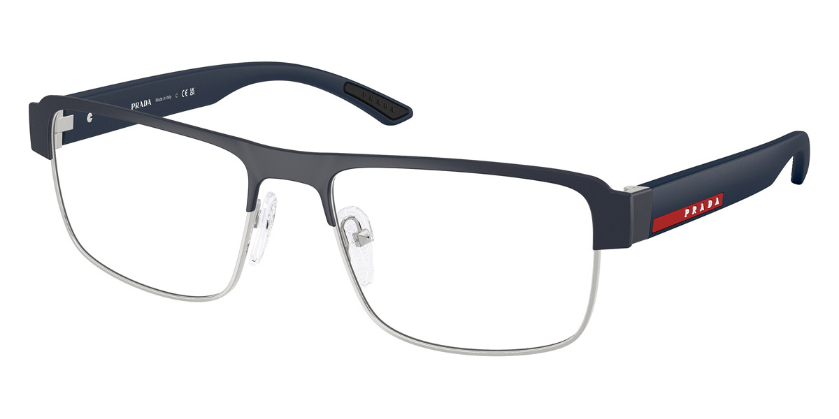 Color: Blue Baltic Rubber/Silver/Baltic Rubber (TFY1O1) - Prada Linea Rossa PS51RVTFY1O156
