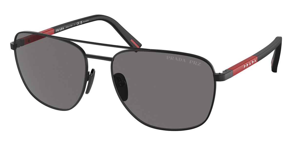 Color: Matte Black/Rubbered Black (1BO02G) - Prada Linea Rossa PS54ZS1BO02G60