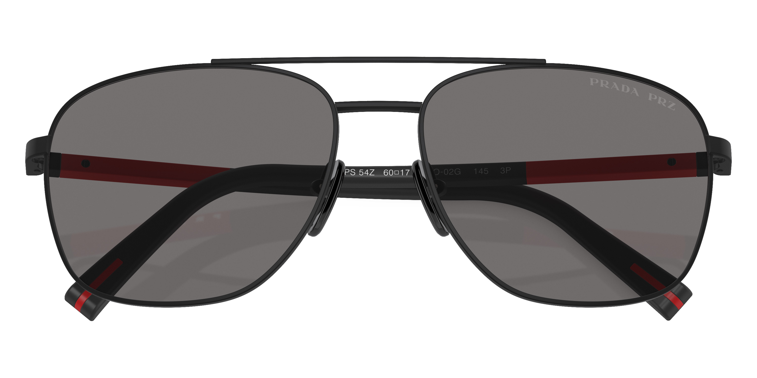 Color: Matte Black/Rubbered Black (1BO02G) - Prada Linea Rossa PS54ZS1BO02G60