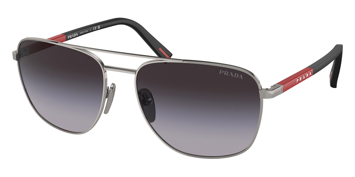 Color: Gunmetal/Rubbered Black (5AV09U) - Prada Linea Rossa PS54ZS5AV09U60