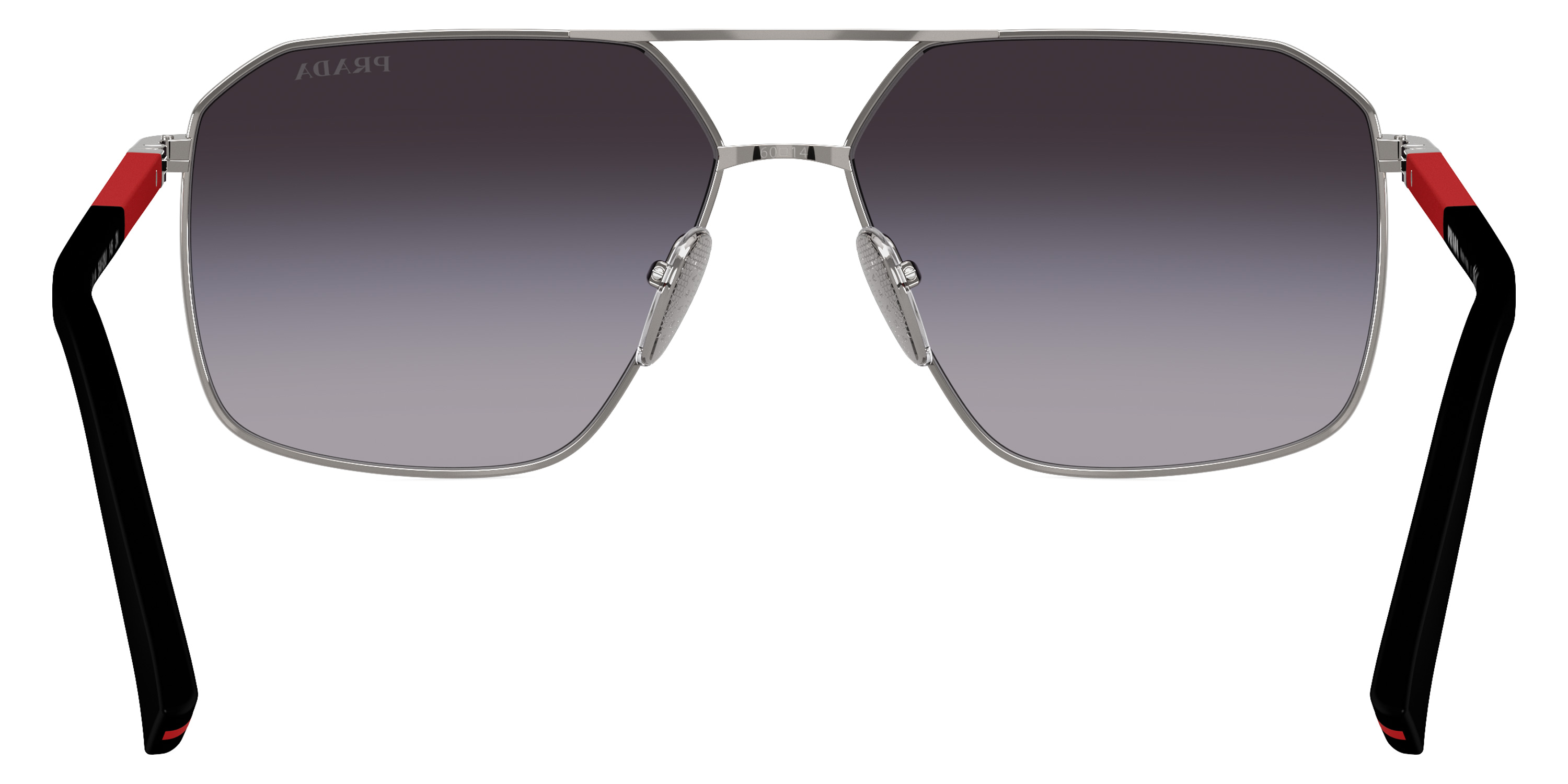 Color: Gunmetal/Black Rubber (5AV09U) - Prada Linea Rossa PSA50S5AV09U60