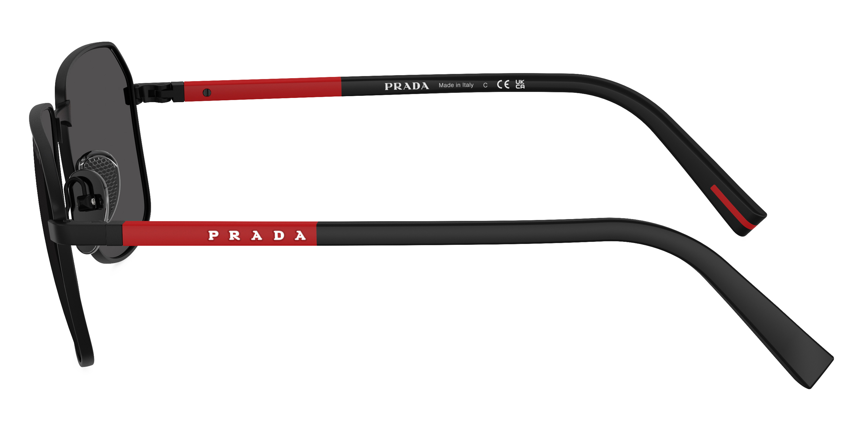Color: Matte Black/Black Rubbered (1BO06F) - Prada Linea Rossa PSA51S1BO06F57