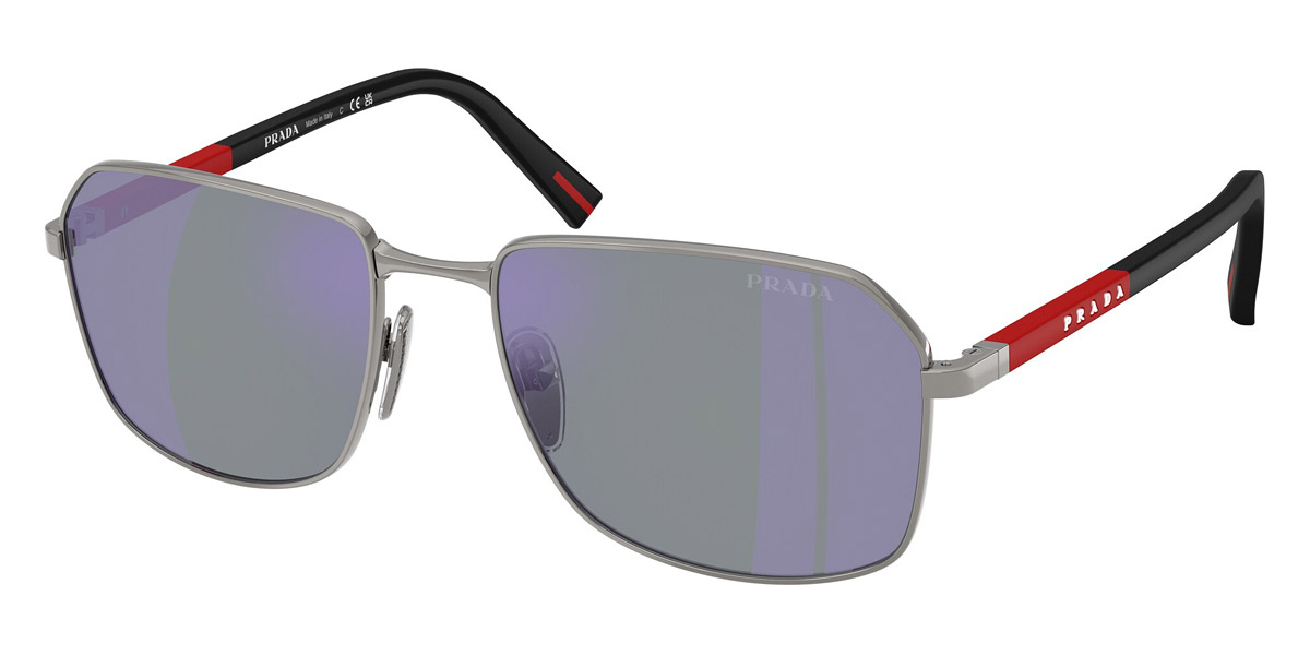 Color: Gunmetal/Black Rubbered (5AV10J) - Prada Linea Rossa PSA51S5AV10J57