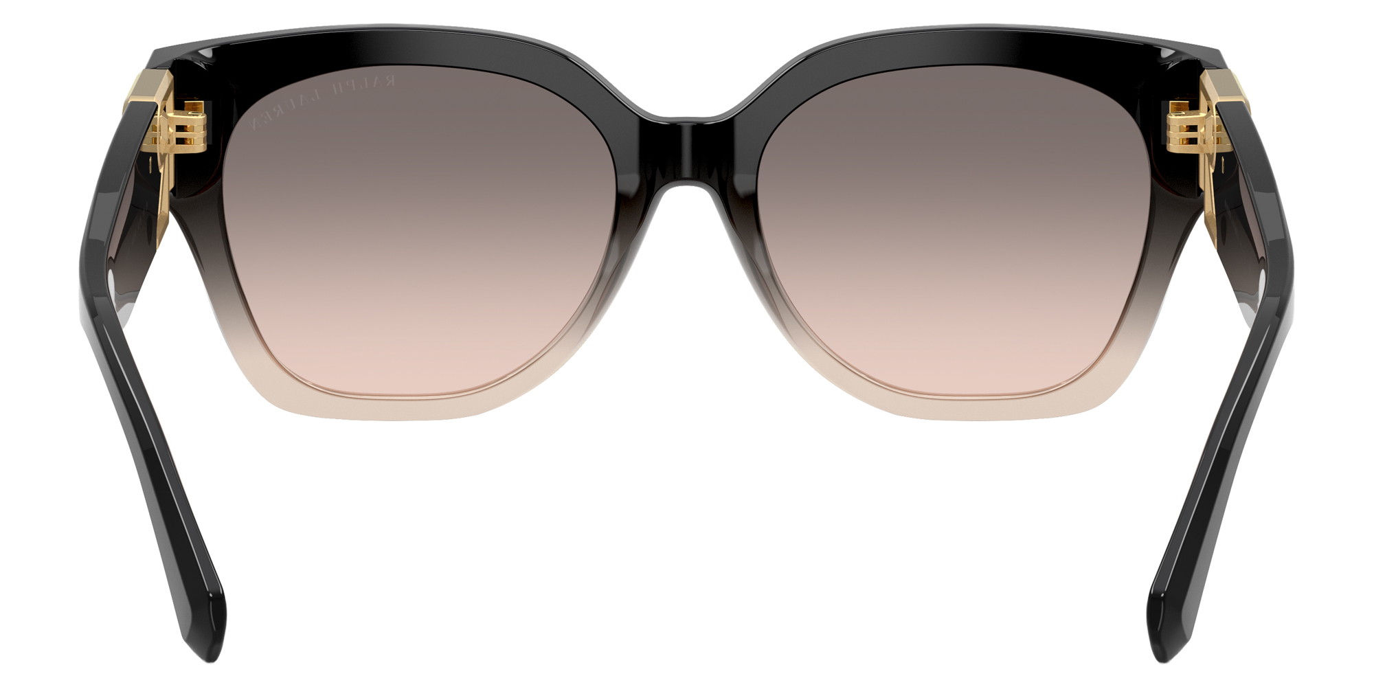 Color: Shiny Gradient Black/Transparent Beige (60223B) - RALPH LAUREN RL822160223B55