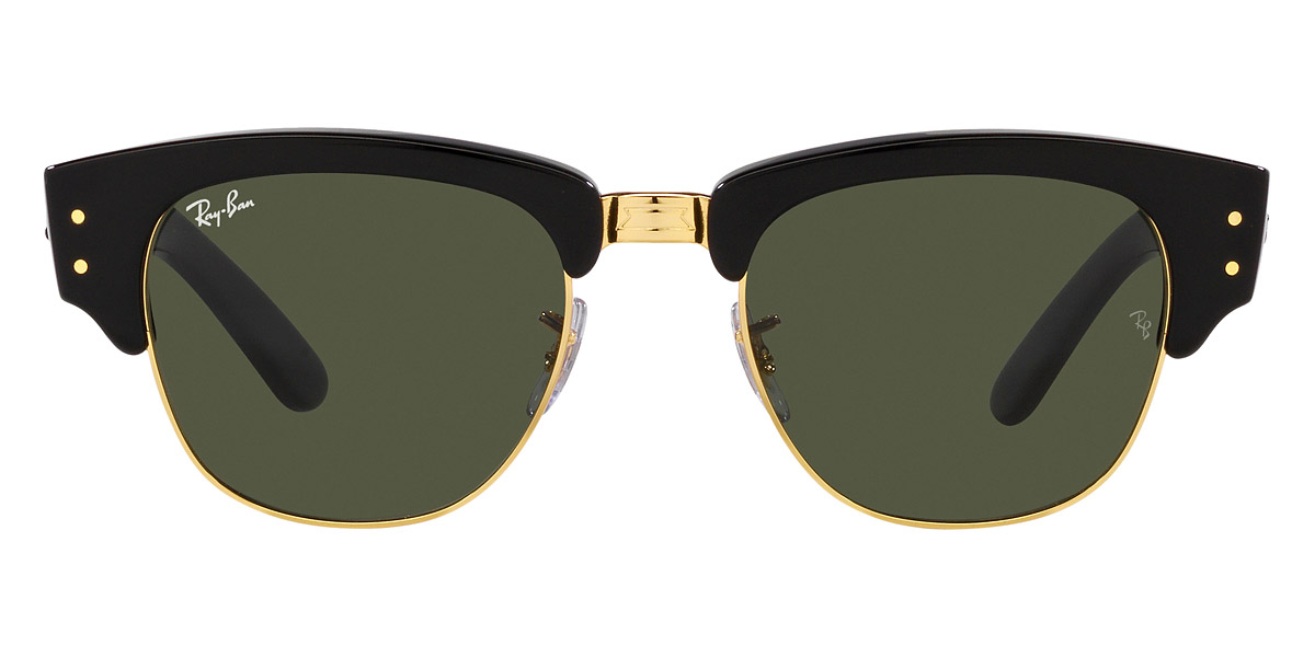 Ray-Ban™ Mega Clubmaster RB0316S 901/31 50 Black on Gold Sunglasses