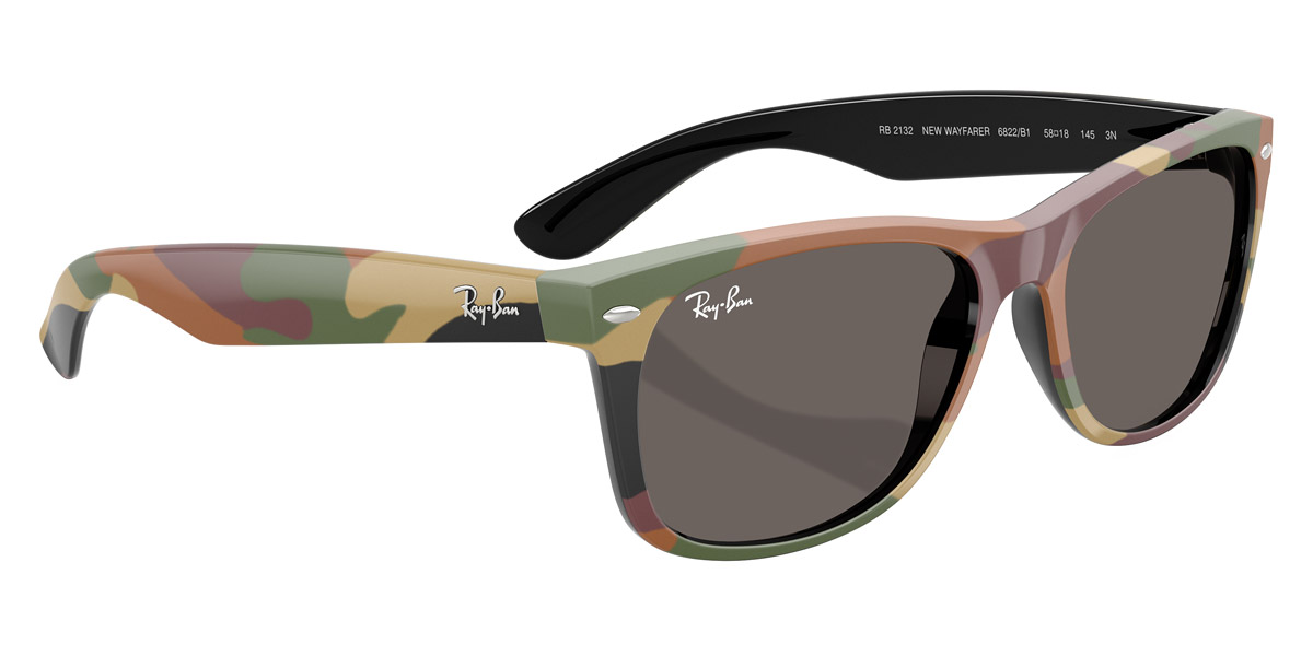 Color: Black and Green Camouflage (6822B1) - Ray-Ban RB21326822B155