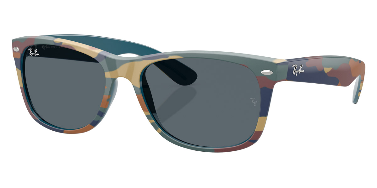 Color: Blue and Blue Camouflage (6824R5) - Ray-Ban RB21326824R555
