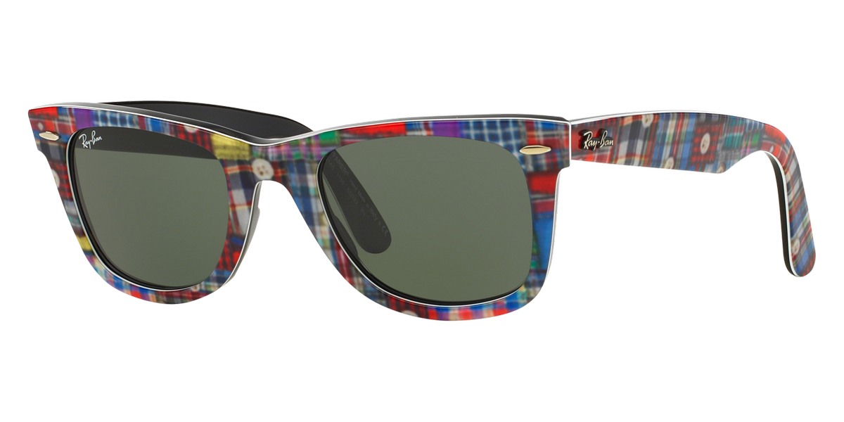 Color: Top Texture Plaid on Black (1135) - Ray-Ban RB2140113550