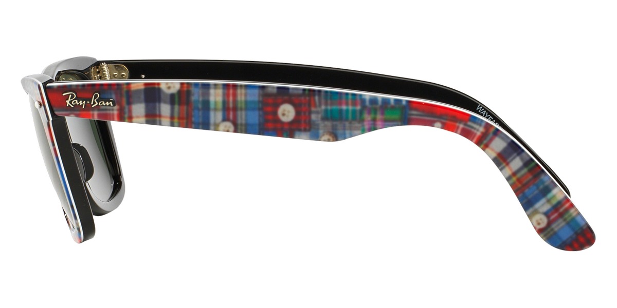 Color: Top Texture Plaid on Black (1135) - Ray-Ban RB2140113550