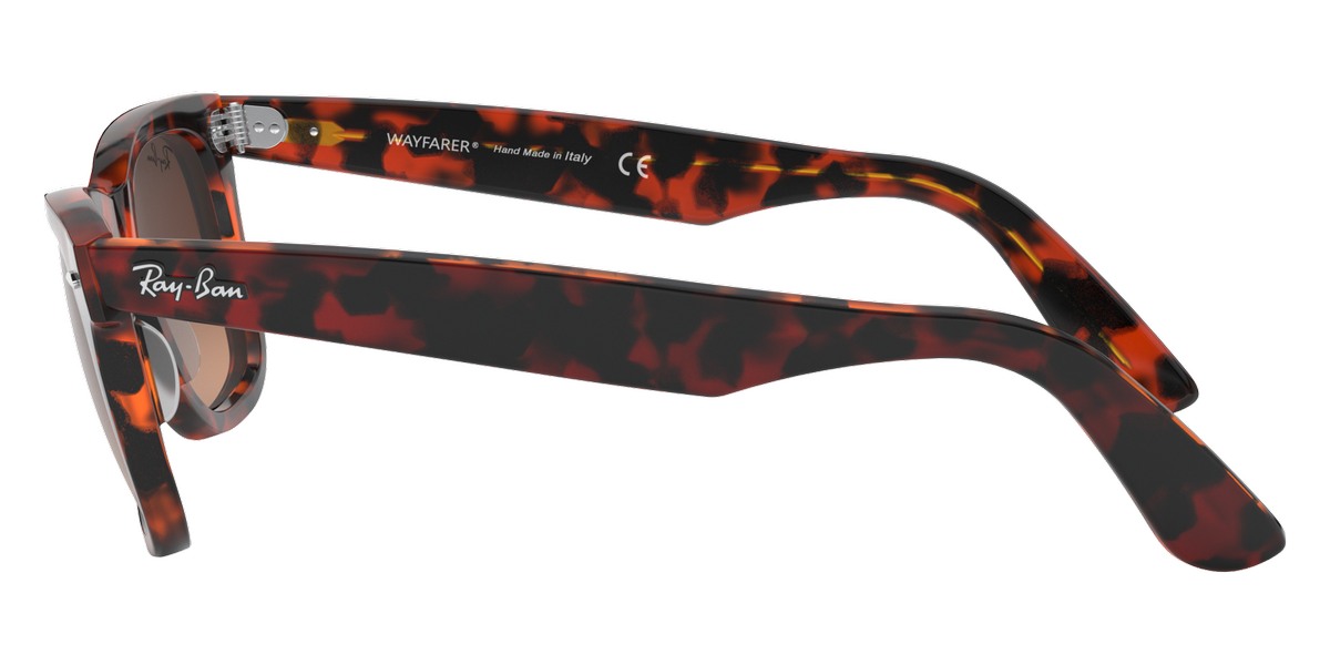 Color: Top Transparent Red on Orange Havana (1275A5) - Ray-Ban RB21401275A550