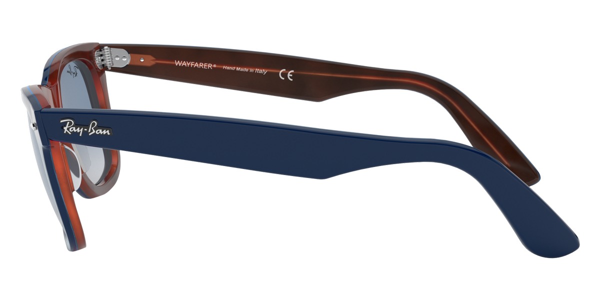 Color: Top Blue on Red Havana (12783F) - Ray-Ban RB214012783F54