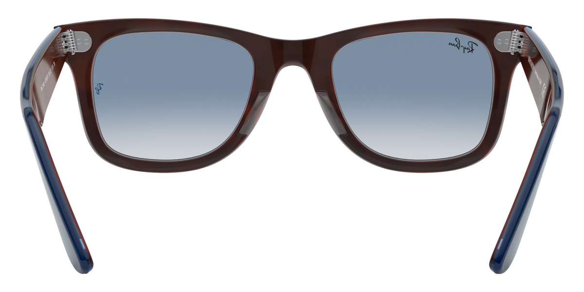 Color: Top Blue on Red Havana (12783F) - Ray-Ban RB214012783F54