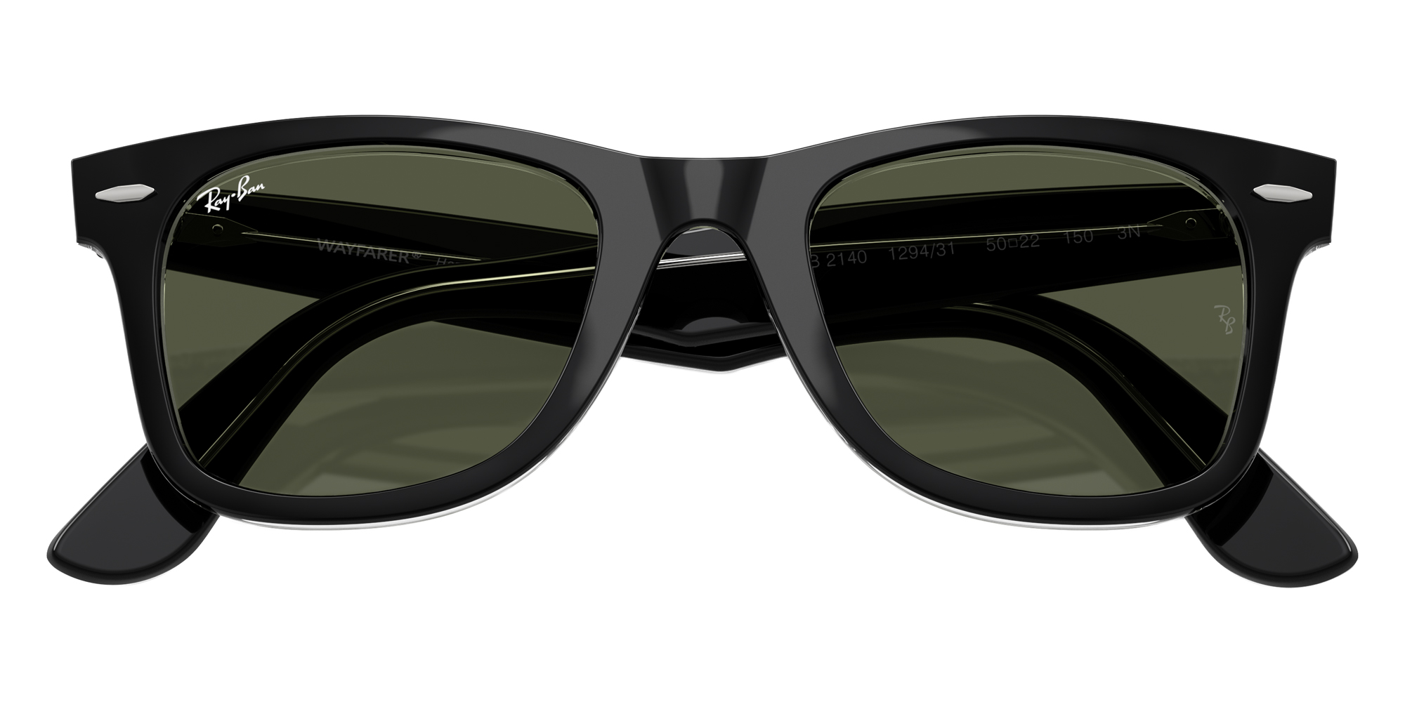 Color: Black on Transparent (129431) - Ray-Ban RB214012943150