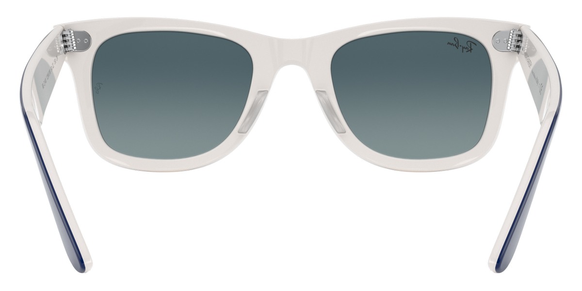 Color: Blue on White (12993M) - Ray-Ban RB214012993M50