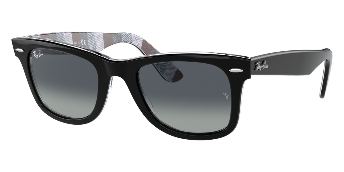 Color: Black On Chevron Gray/Burgundy (13183A) - Ray-Ban RB214013183A50