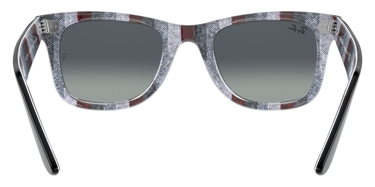 Color: Black On Chevron Gray/Burgundy (13183A) - Ray-Ban RB214013183A50