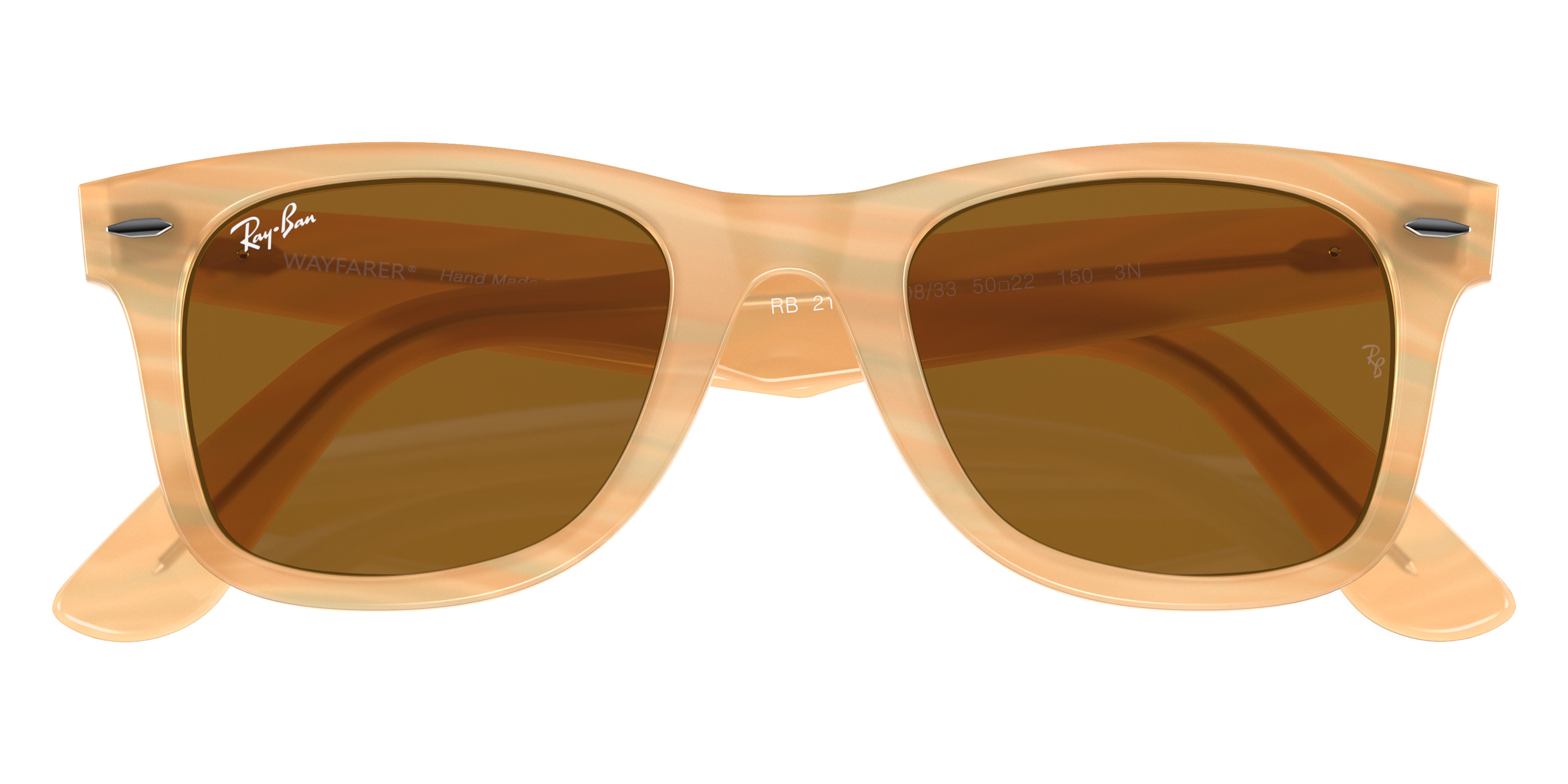 Color: Photo Striped Brown (140833) - Ray-Ban RB214014083350