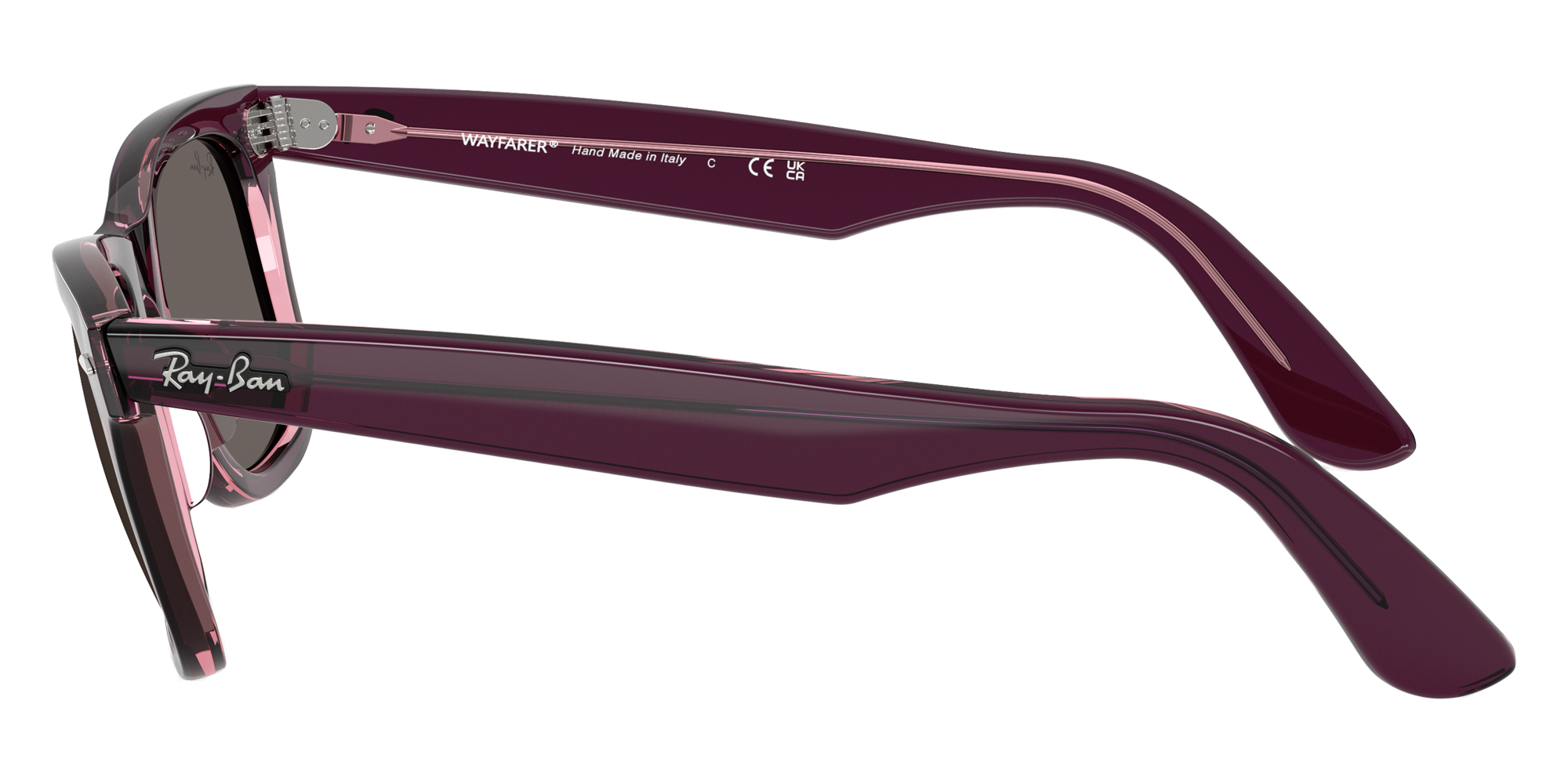 Color: Violet on Transparent Pink (1447B1) - Ray-Ban RB21401447B150