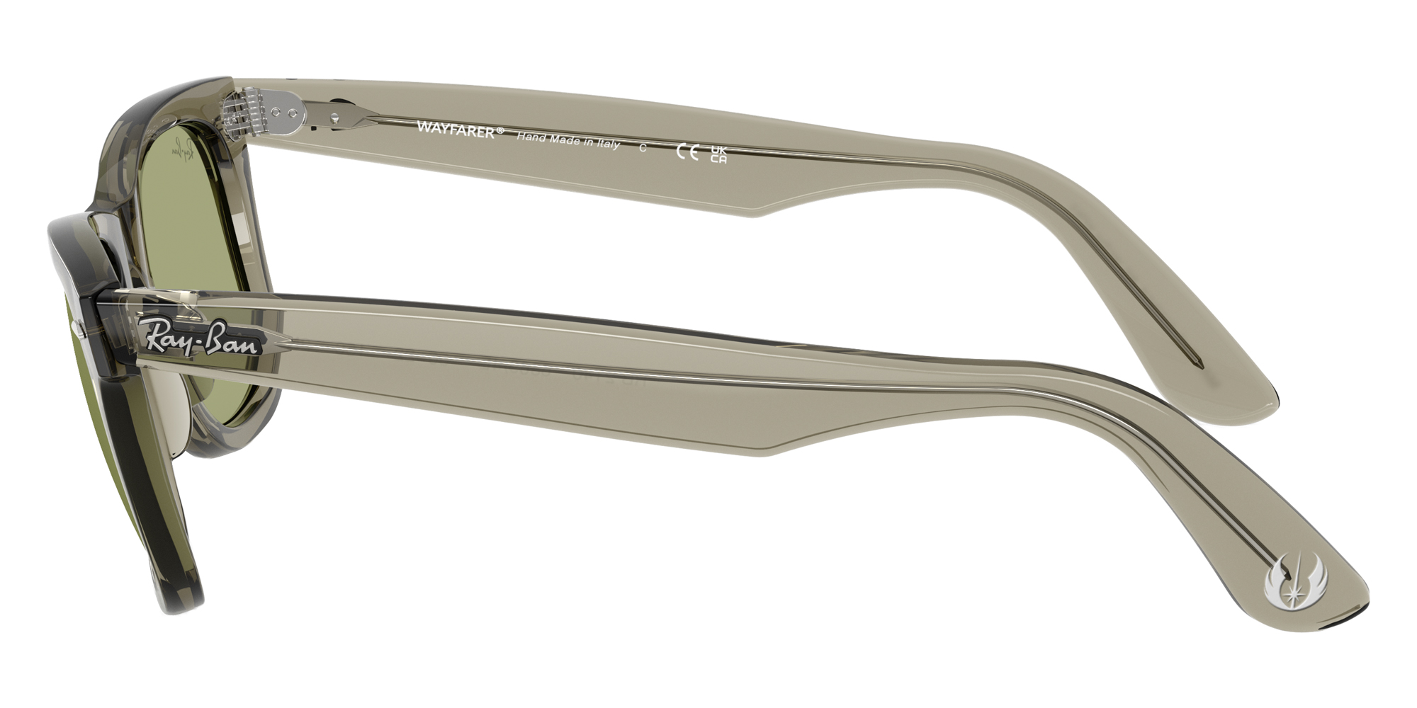 Color: Transparent Green (68694E) - Ray-Ban RB214068694E50