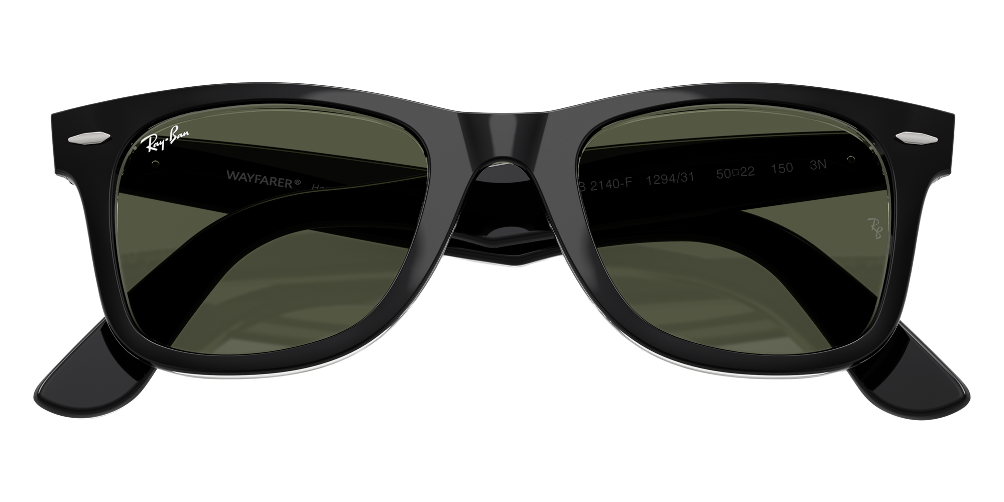 Color: Black on Transparent (129431) - Ray-Ban RB2140F12943152