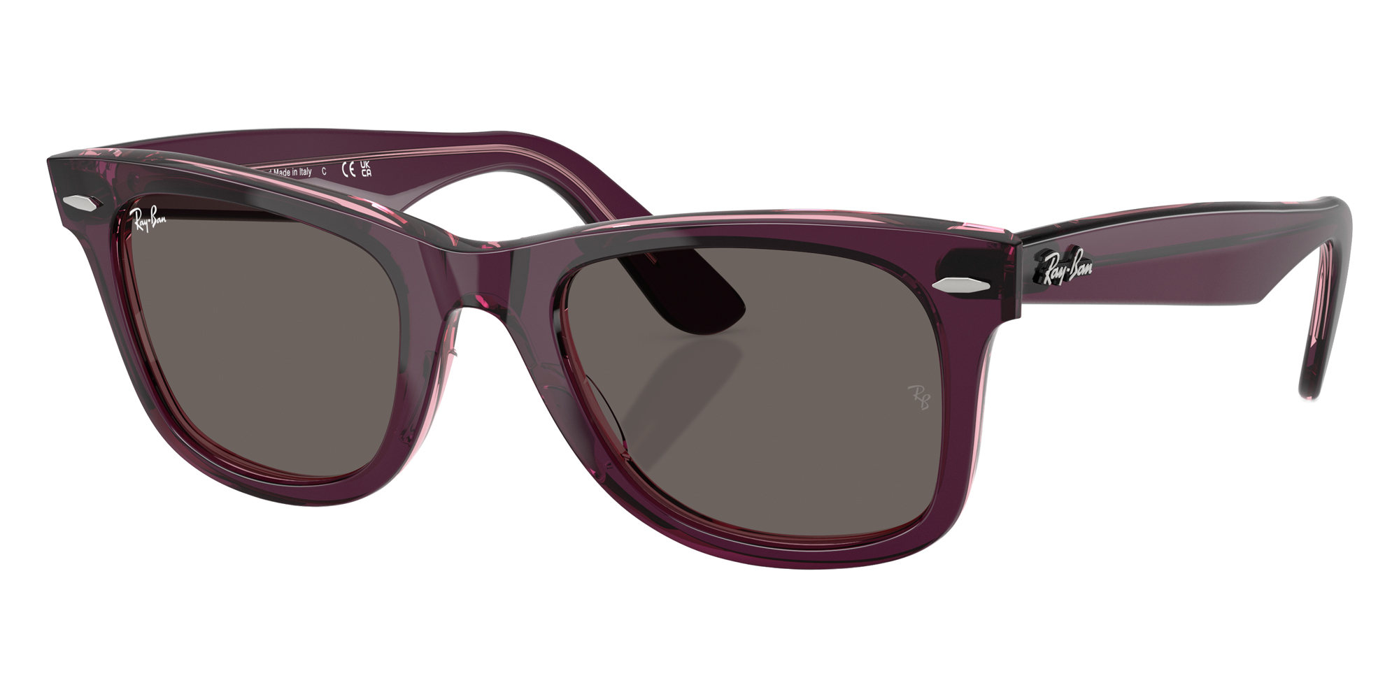 Color: Violet on Transparent Pink (1447B1) - Ray-Ban RB2140F1447B152