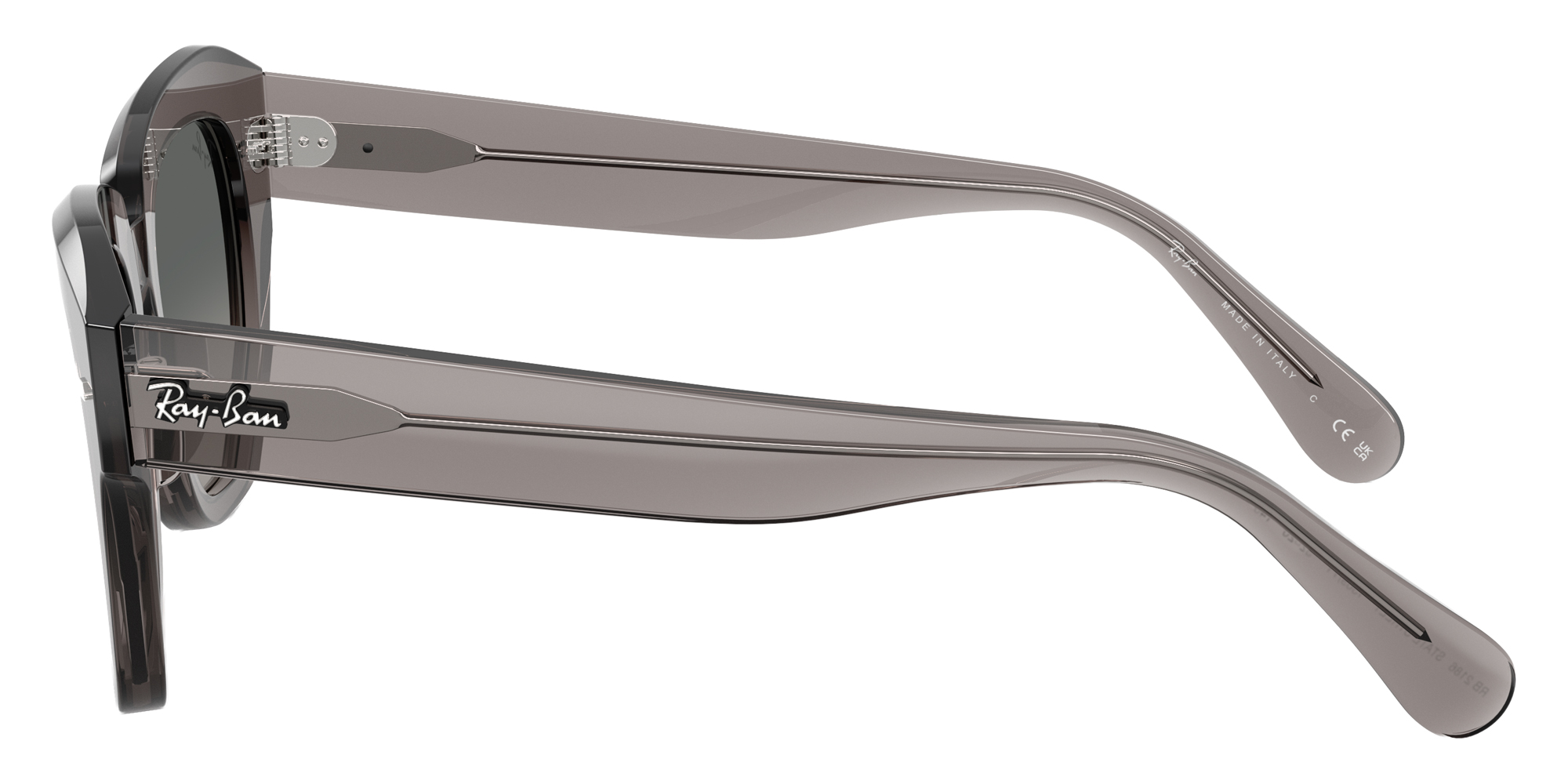 Color: Transparent Gray (136971) - Ray-Ban RB218613697149