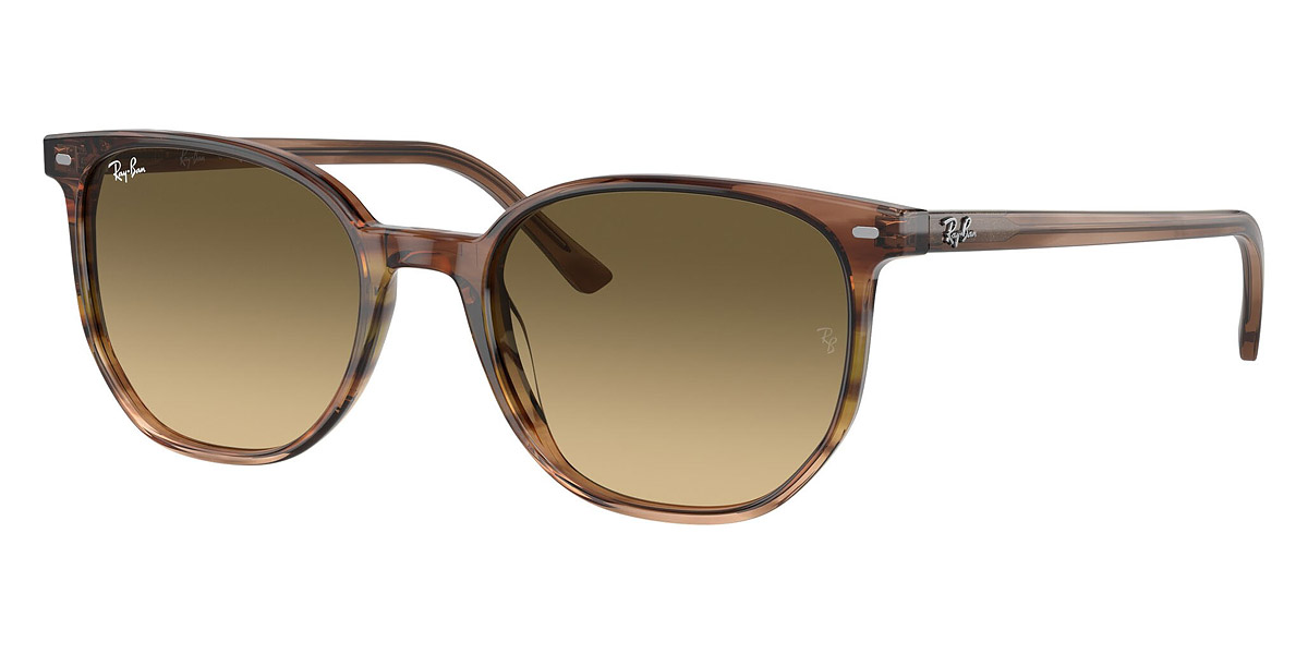 Color: Striped Brown and Green (13920A) - Ray-Ban RB219713920A52