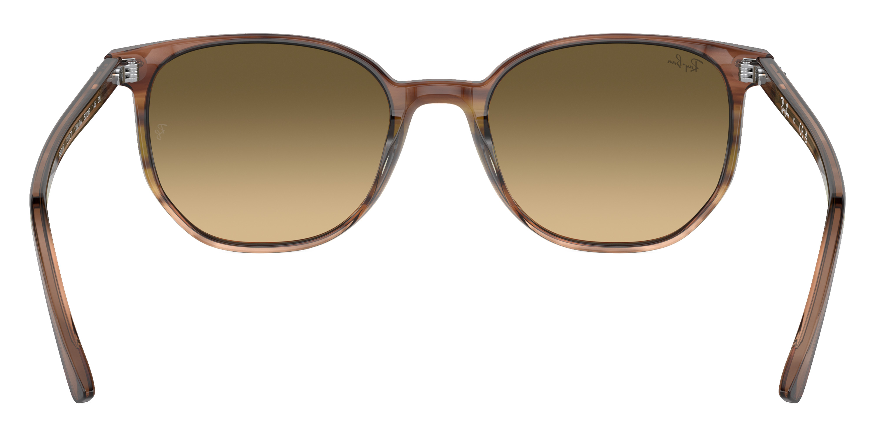 Color: Striped Brown and Green (13920A) - Ray-Ban RB219713920A52