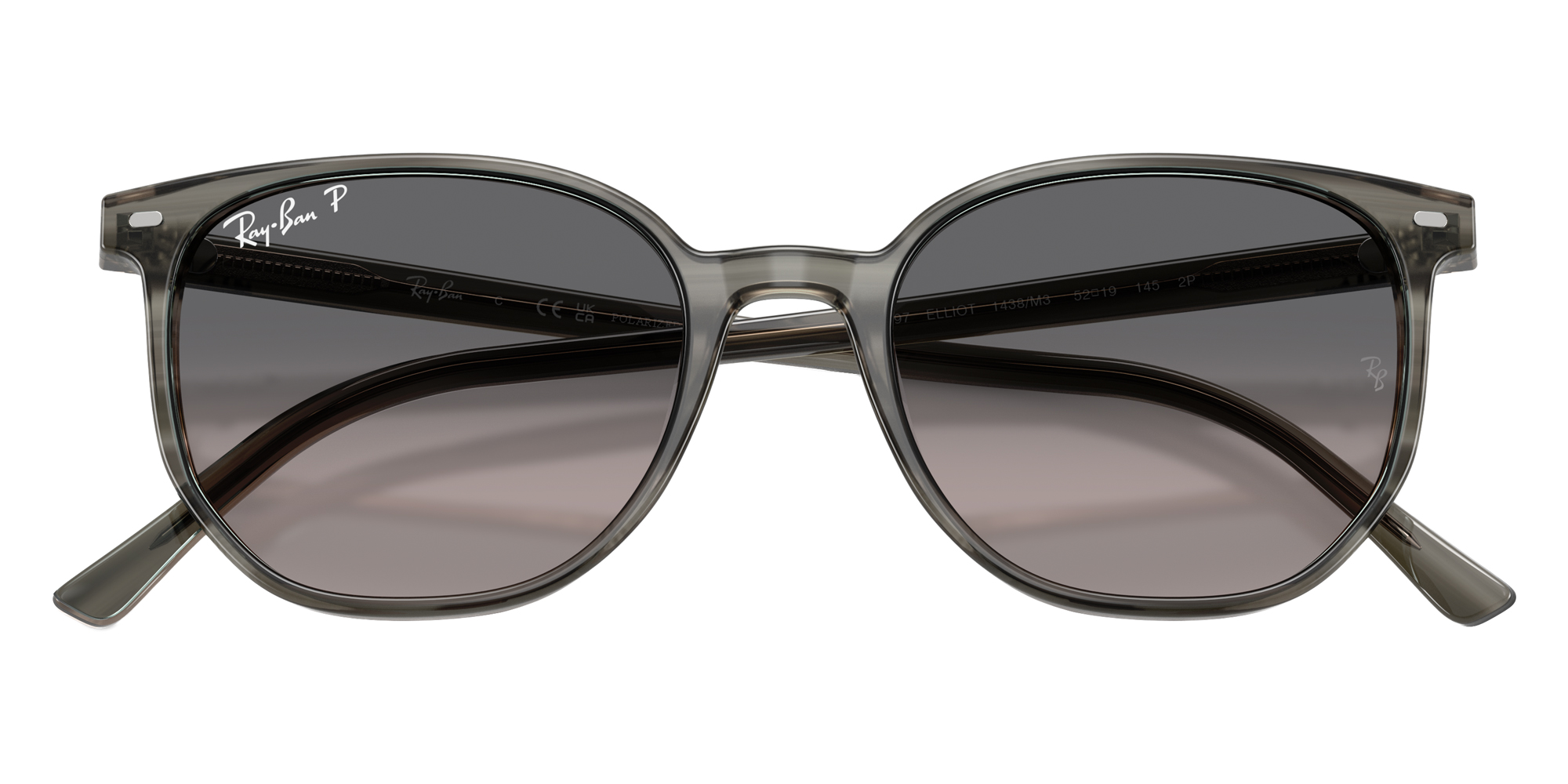Color: Striped Gray (1438M3) - Ray-Ban RB21971438M352