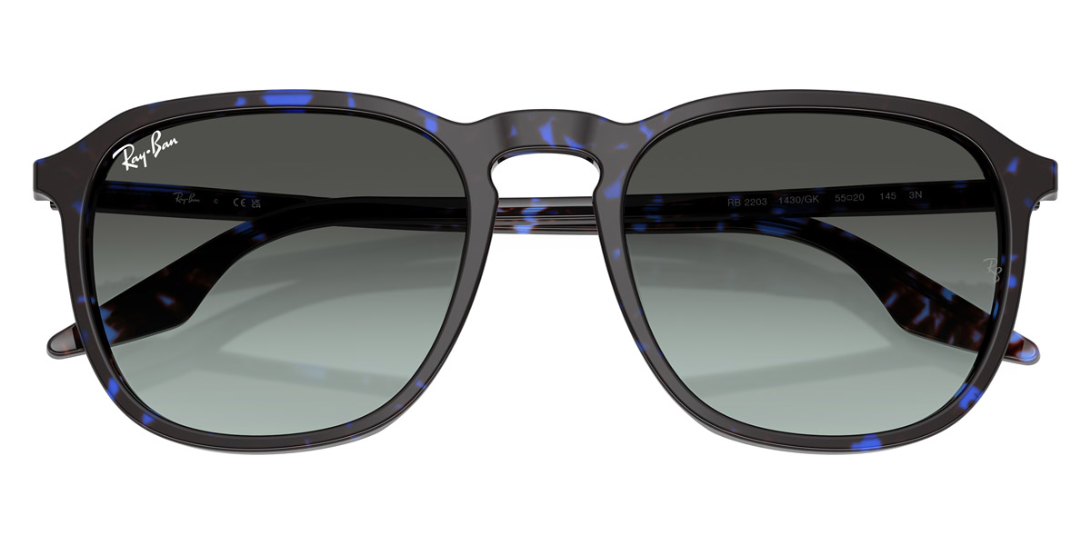 Color: Havana Blue Turtle (1430GK) - Ray-Ban RB22031430GK52