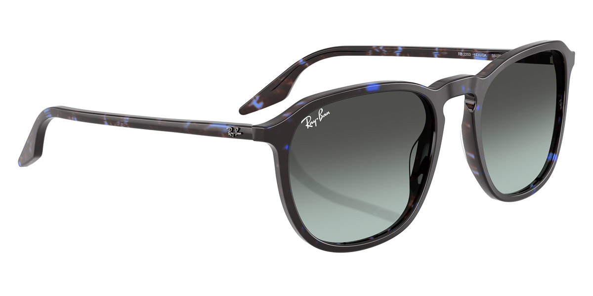 Color: Havana Blue Turtle (1430GK) - Ray-Ban RB22031430GK52