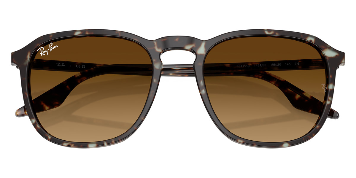 Color: Havana Yellow Turtle (143185) - Ray-Ban RB220314318552