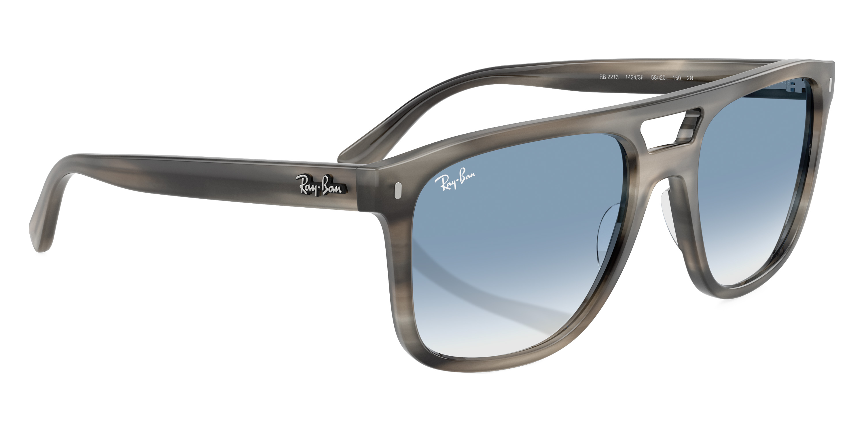 Color: Gray Havana (14243F) - Ray-Ban RB221314243F55