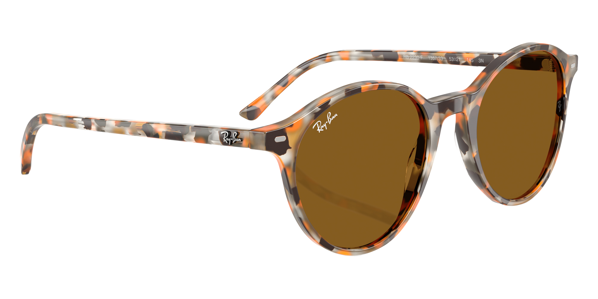 Color: Havana Gray and Brown (135733) - Ray-Ban RB2230F13573351