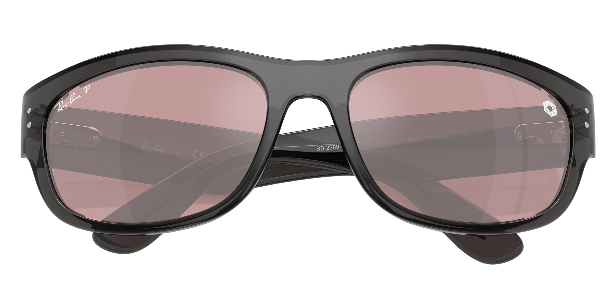 Color: Transparent Black (14543E) - Ray-Ban RB228914543E63