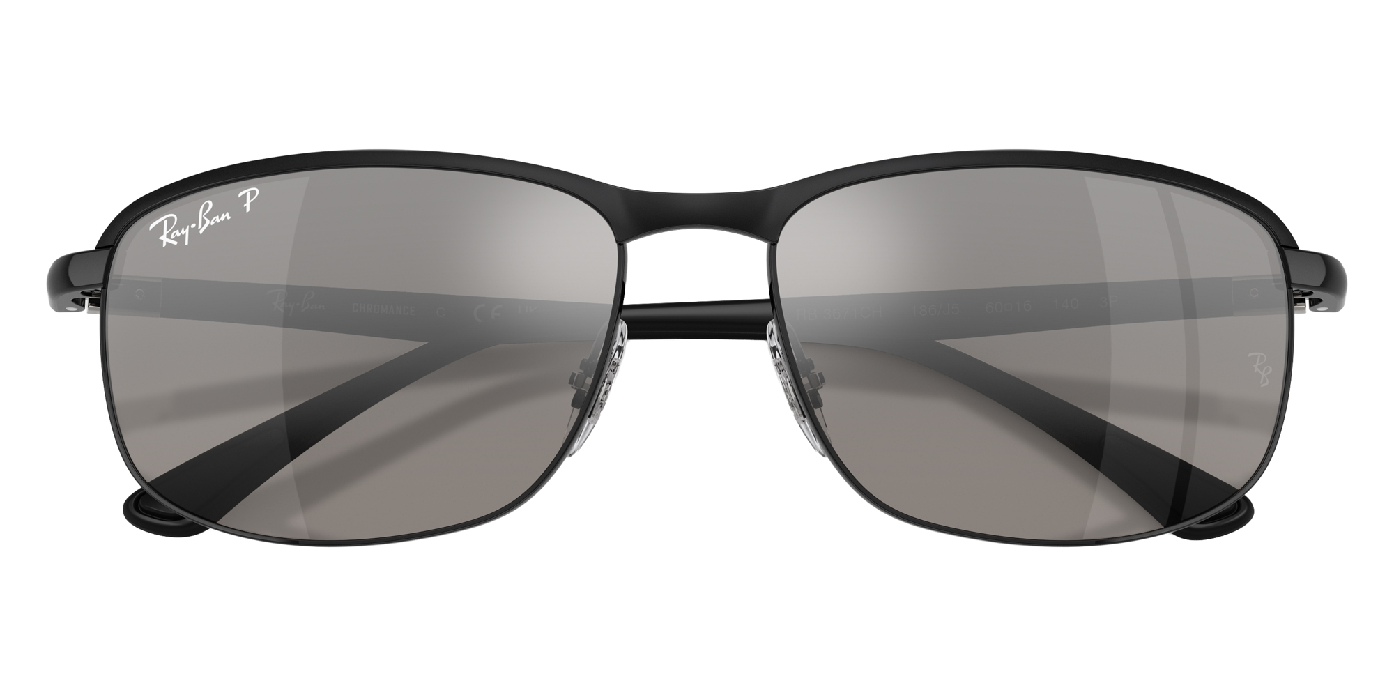 Color: Black on Black (186/5J) - Ray-Ban RB3671CH186/5J60