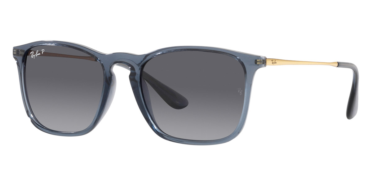Ray Ban Chris RB4187F 6592T3 54 Transparent Blue Sunglasses