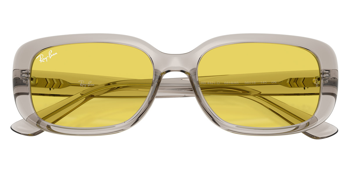 Color: Transparent Light Beige (681885) - Ray-Ban RB4421D68188556