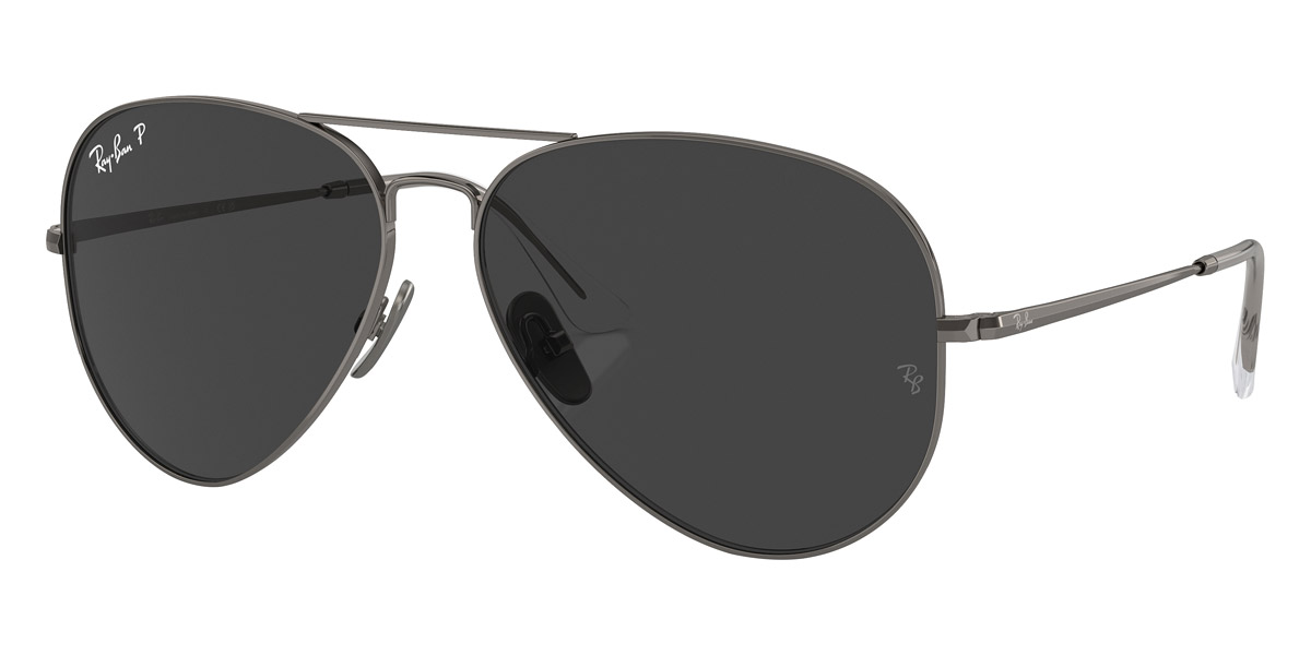 Ray-Ban™ Aviator Titanium RB8089 165/48 62 Gunmetal Sunglasses